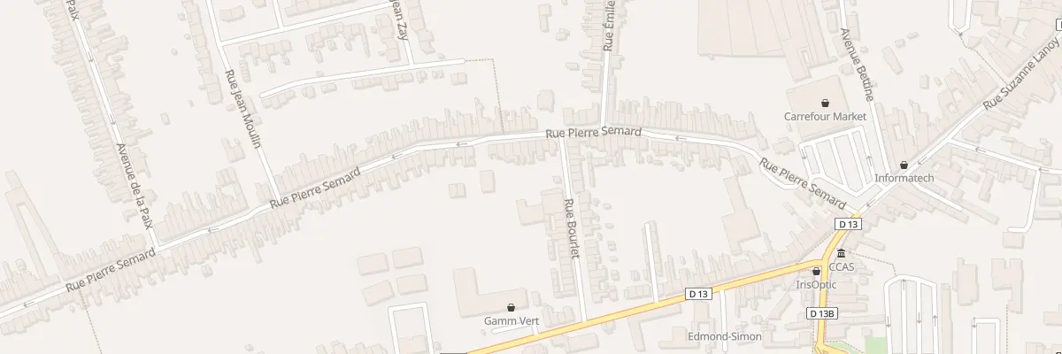 Plan du 59 Rue Pierre Semard à Somain