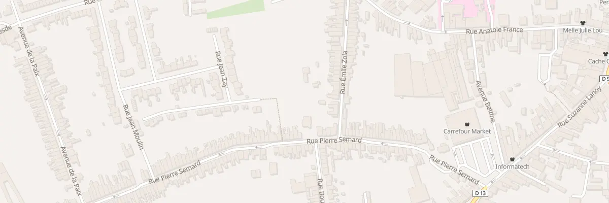 Plan du 70 Rue Pierre Semard à Somain