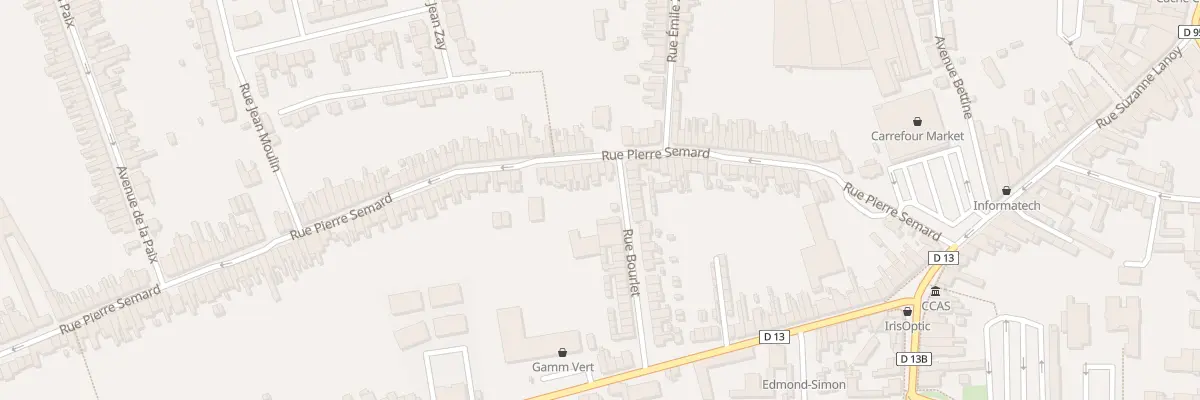 Plan du 55 Rue Pierre Semard à Somain