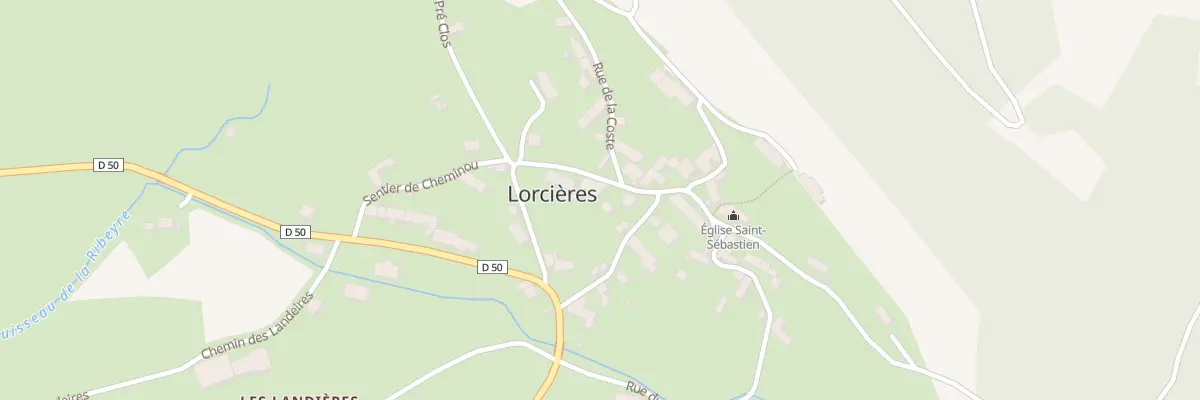Plan du 8 Rue de la Roche des Bois à Lorcières