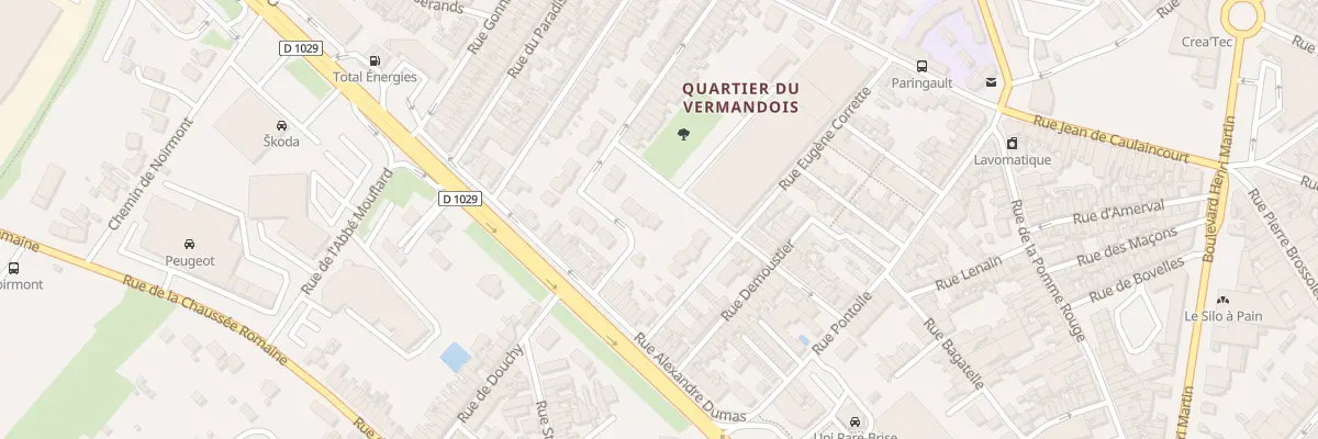 Plan du 9 Rue Robert Taffin à Saint-Quentin