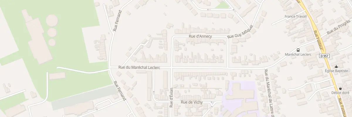 Plan du 54 Rue du Marechal Leclerc à Somain