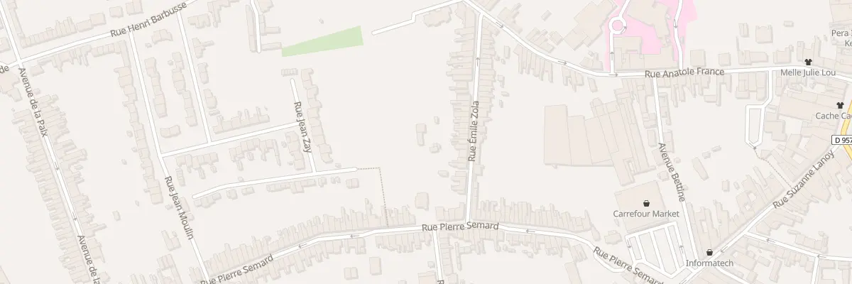Plan du 68B Rue Pierre Semard à Somain