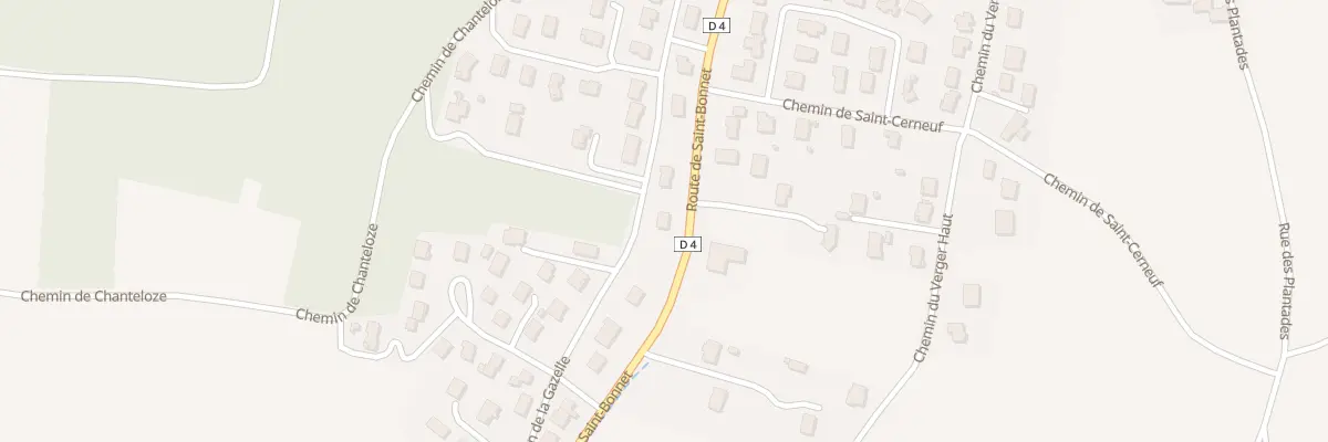 Plan du 58 Rte de Saint-bonnet à Chauriat