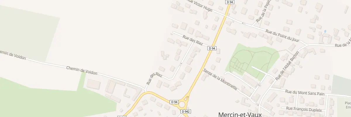 Plan du 7 Rue des Riez à Mercin-et-Vaux