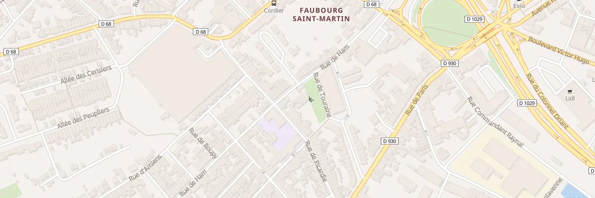Plan du 43 Rue de Ham à Saint-Quentin