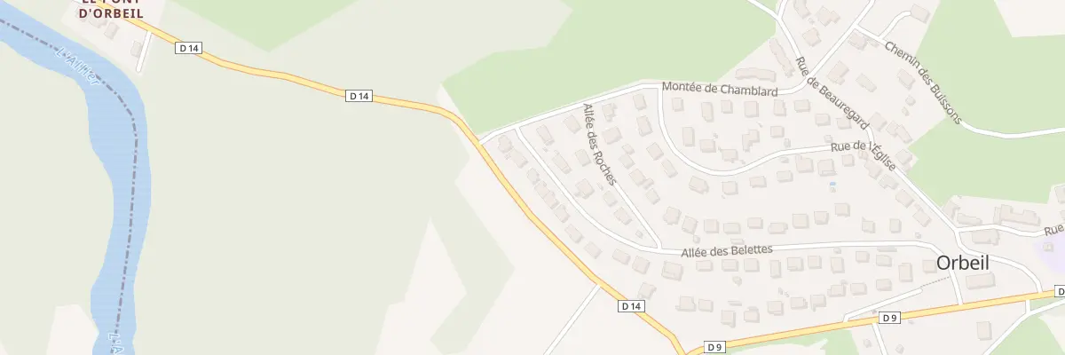 Plan du 35 All des Belettes à Orbeil