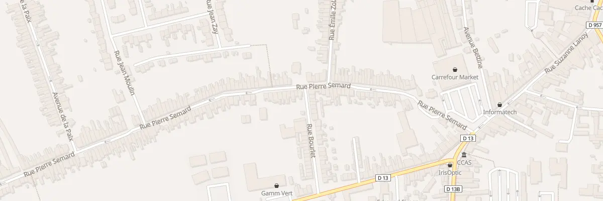 Plan du 51 Rue Pierre Semard à Somain