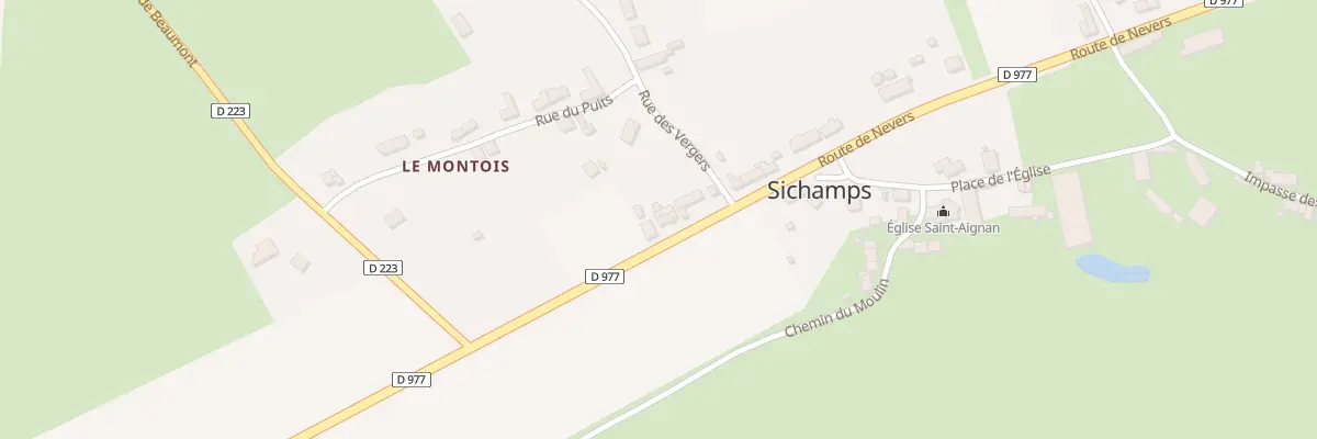 Plan du 32 Rte de Nevers à Sichamps