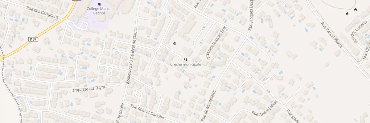 Plan du 22A Rue des Lavandes à Sérignan