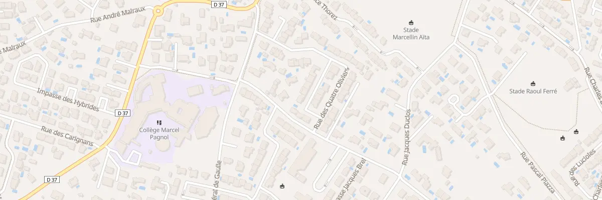 Plan du 10 Rue de la Source à Sérignan