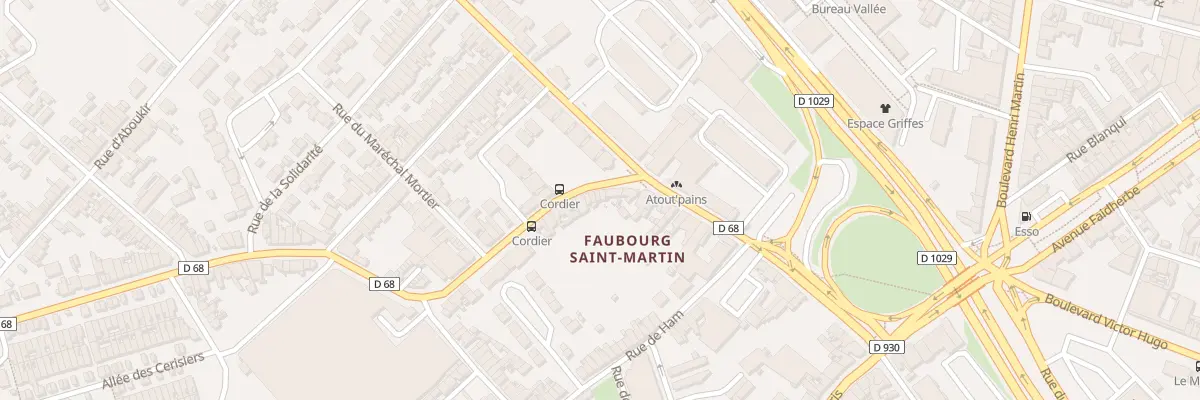 Plan du 11 Rue du Docteur Cordier à Saint-Quentin