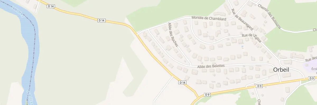 Plan du 31 All des Belettes à Orbeil
