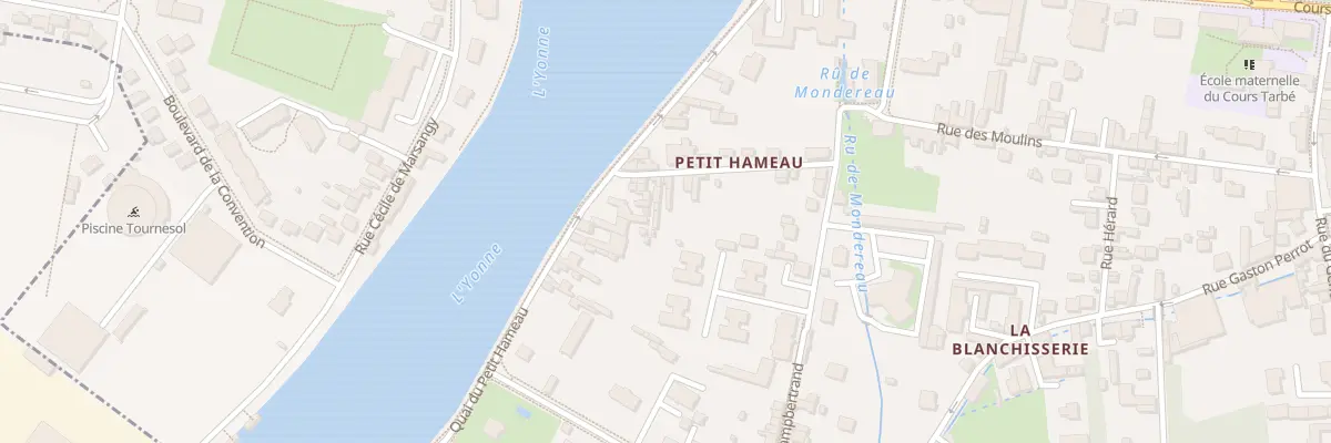 Plan du 6B Rue du Port Bodot à Sens
