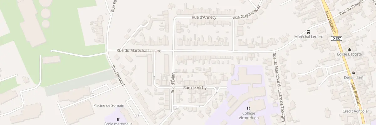 Plan du 63 Rue du Marechal Leclerc à Somain