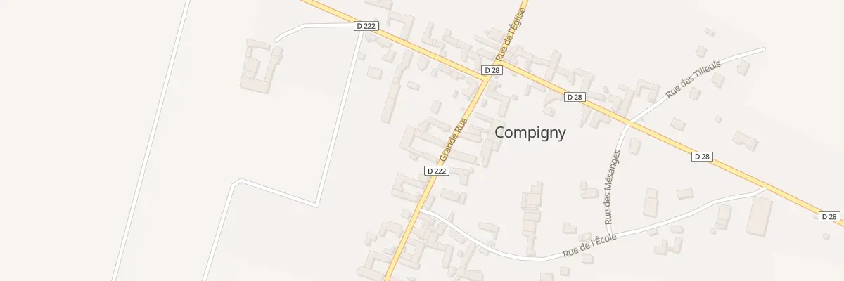 Plan du 6 Grande Rue à Compigny