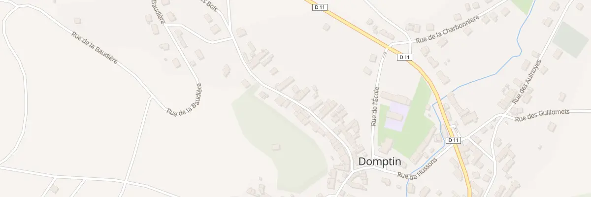 Plan du 20 Rue de la Grange des Bois à Domptin