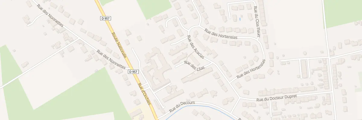Plan du 6 Rue des Lilas à Marchiennes
