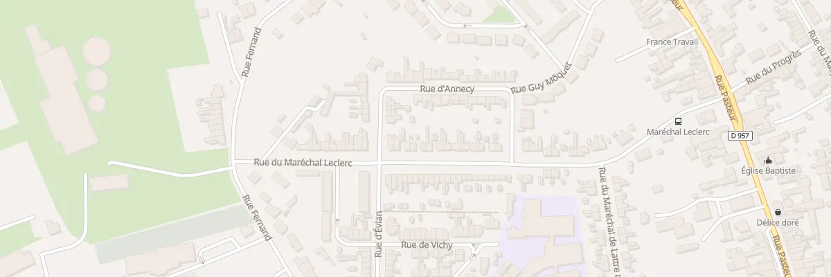 Plan du 48 Rue du Marechal Leclerc à Somain
