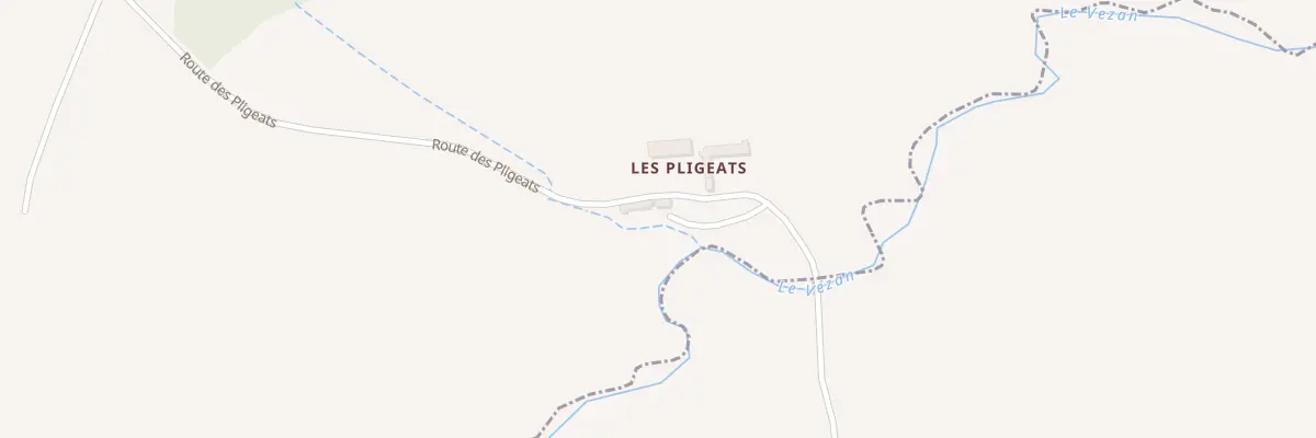 Plan du 1 Les Pligeats à Bresnay