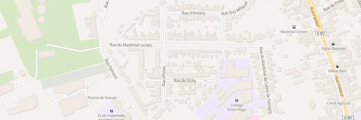 Plan du 61 Rue du Marechal Leclerc à Somain
