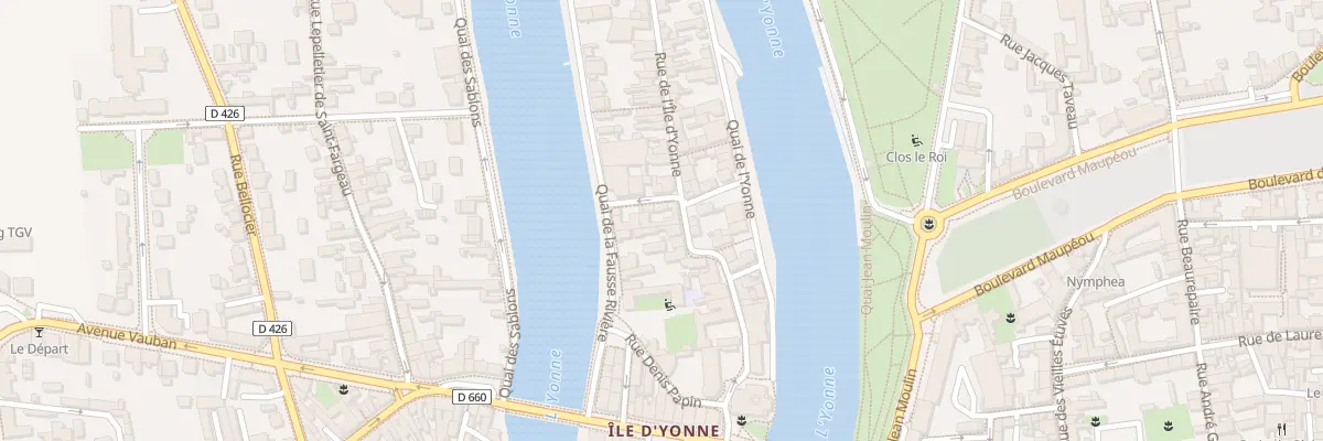 Plan du 25 Rue de l’Ile d’Yonne à Sens