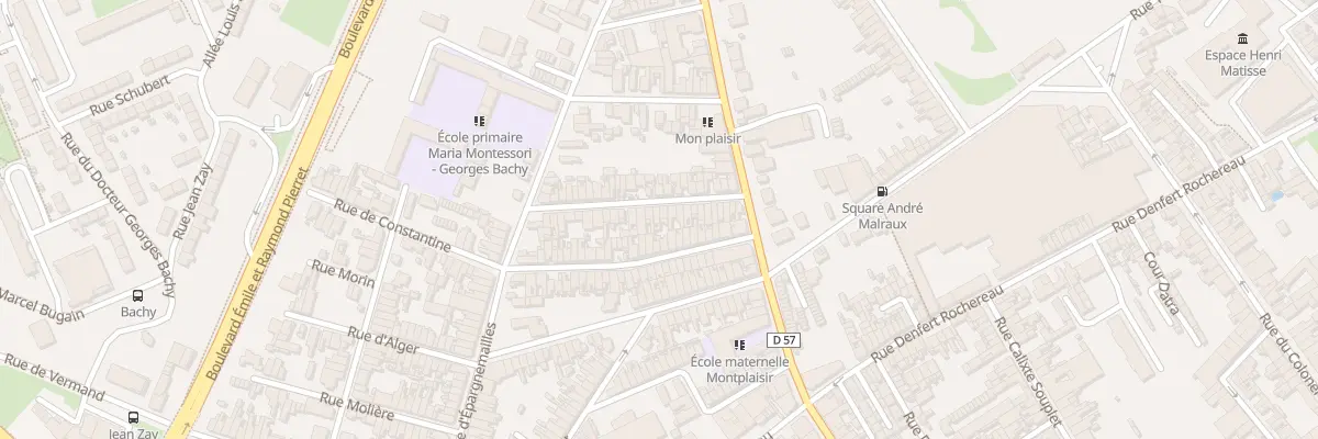 Plan du 23 Rue Montplaisir à Saint-Quentin