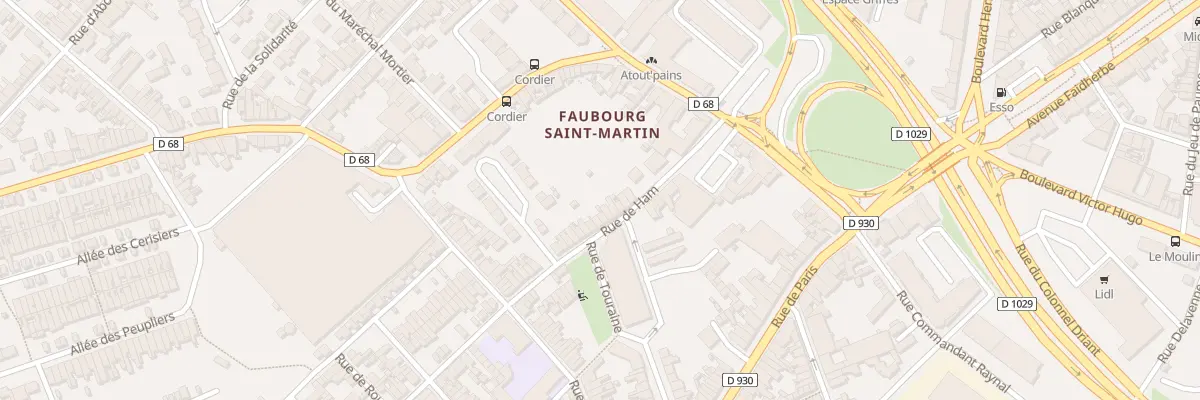 Plan du 22 Rue de Ham à Saint-Quentin