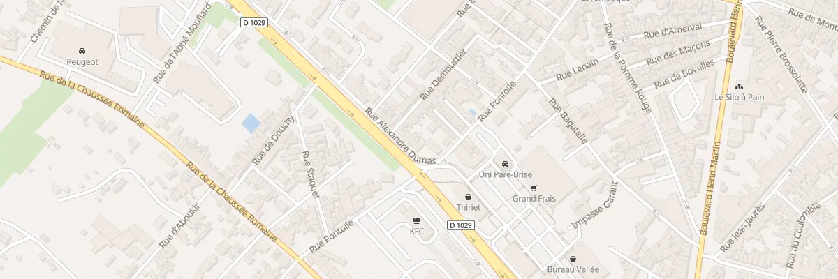 Plan du 12 Rue Alexandre Dumas à Saint-Quentin