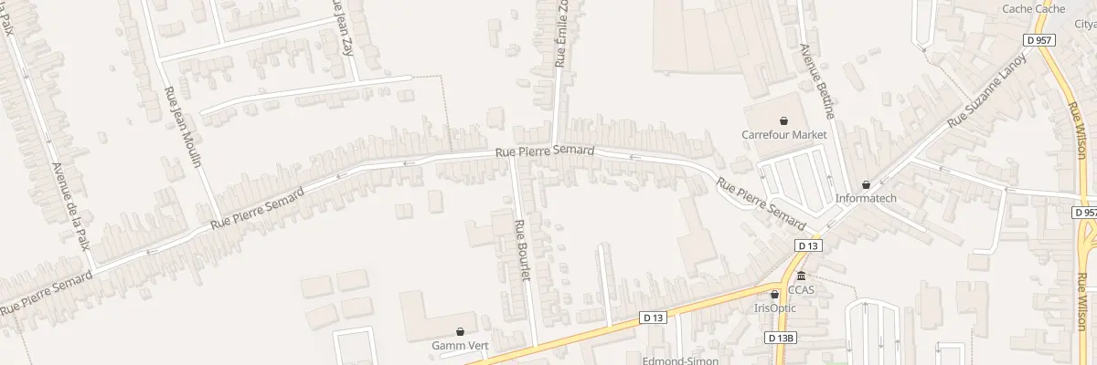 Plan du 47 Rue Pierre Semard à Somain