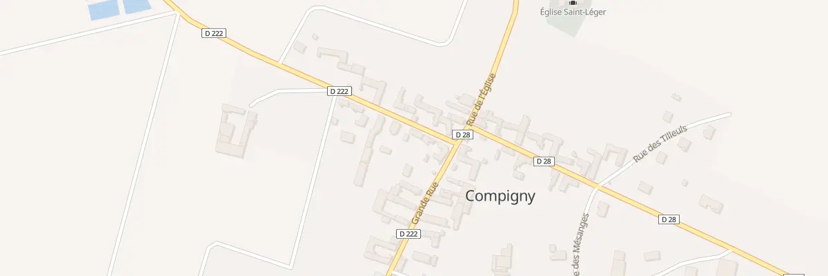 Plan du 3 Rue des Etangs à Compigny