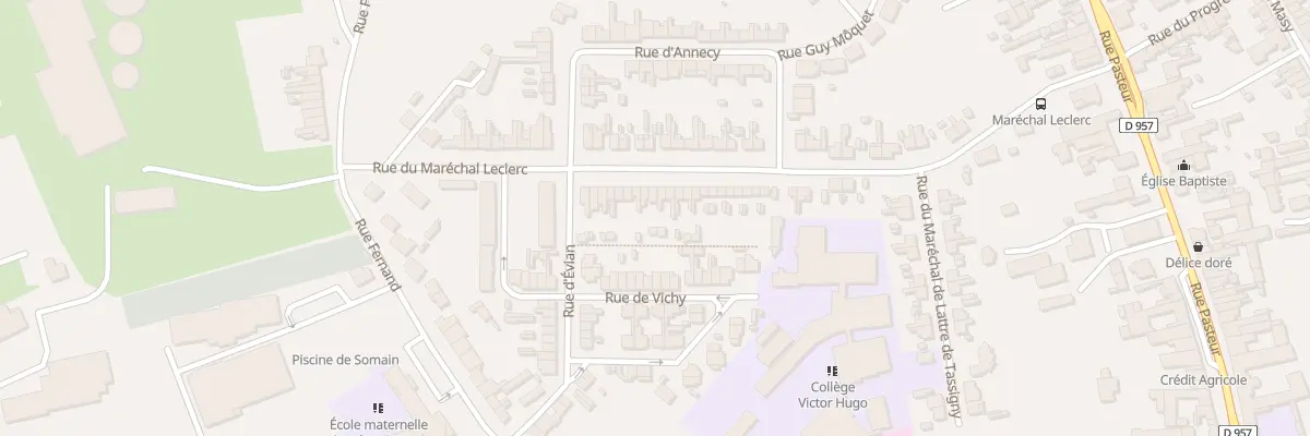 Plan du 55 Rue du Marechal Leclerc à Somain