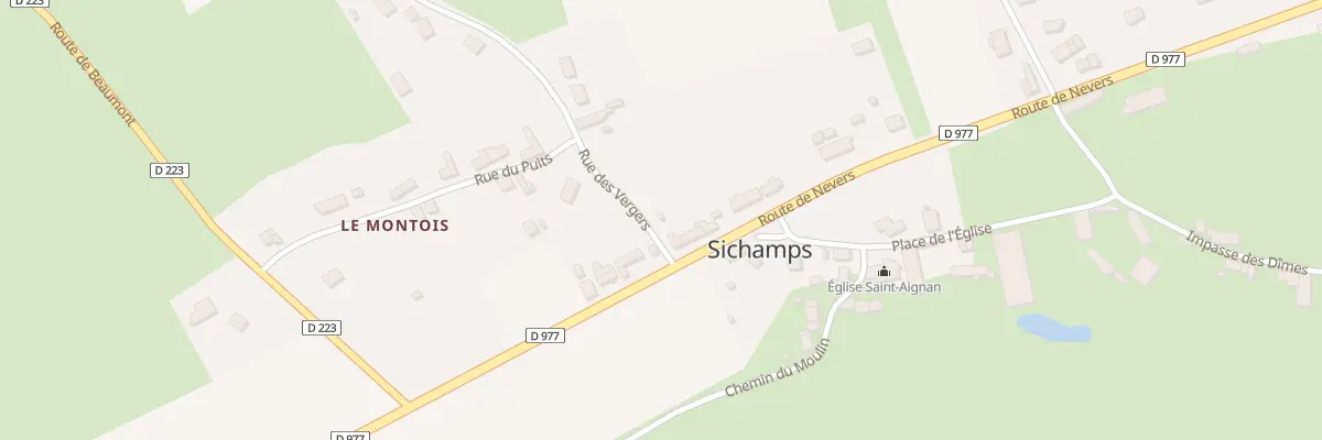 Plan du 30 Rte de Nevers à Sichamps