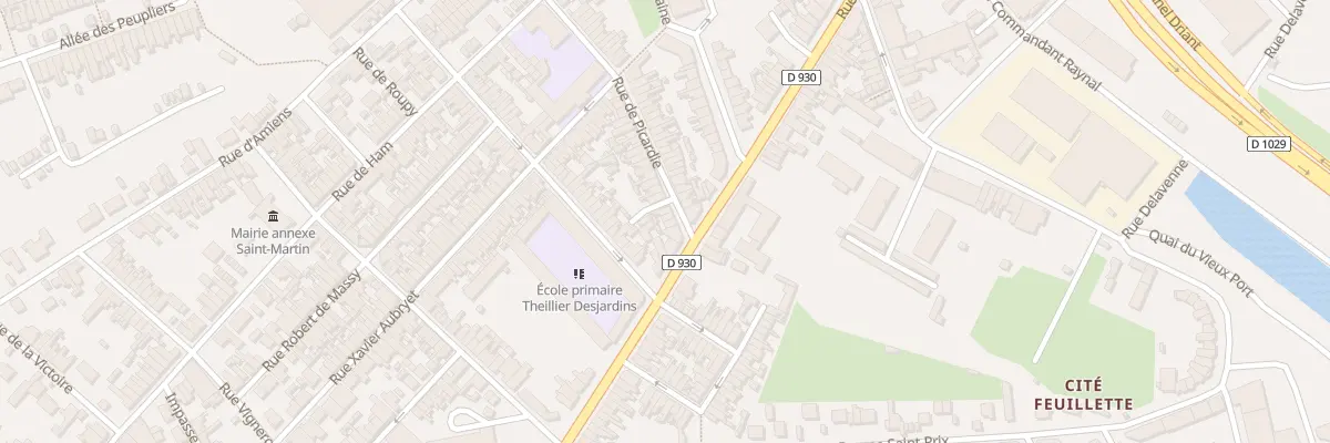 Plan du 5 Rue de Picardie à Saint-Quentin