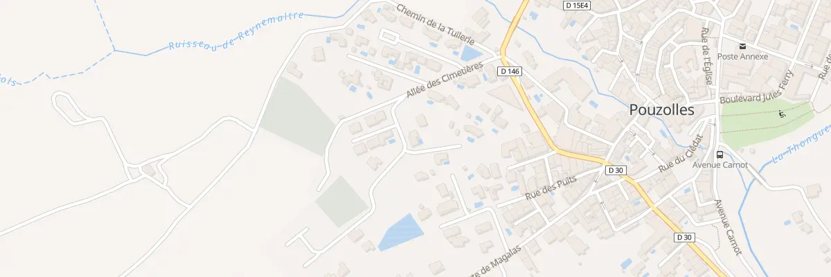Plan du 5 Rue de l’Occitanie à Pouzolles