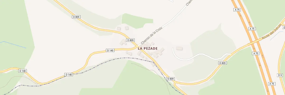 Plan du 5085A La Pezade à La Couvertoirade