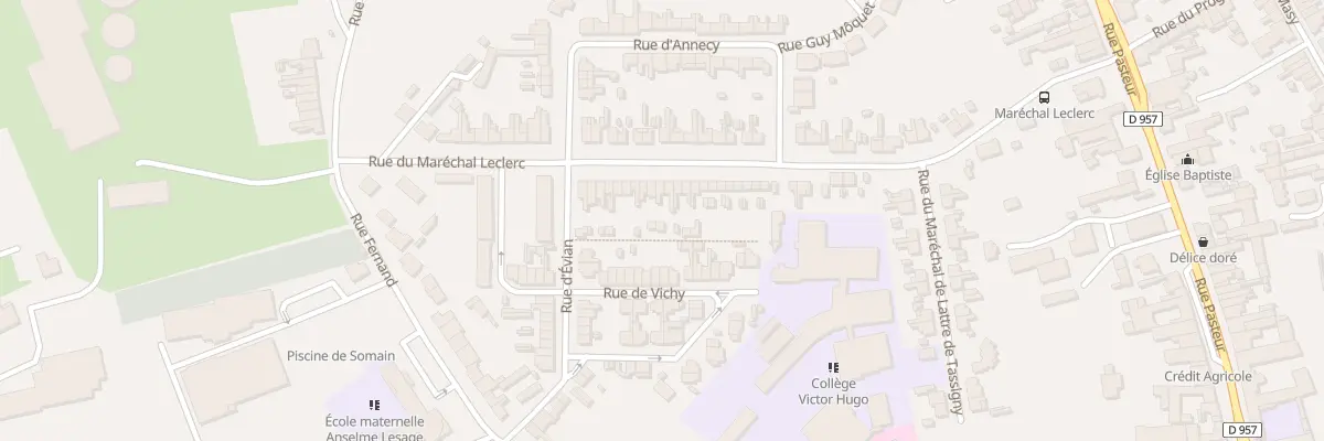 Plan du 53 Rue du Marechal Leclerc à Somain