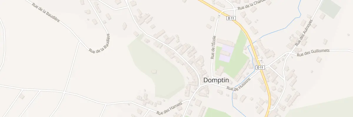 Plan du 13 Rue de la Grange des Bois à Domptin