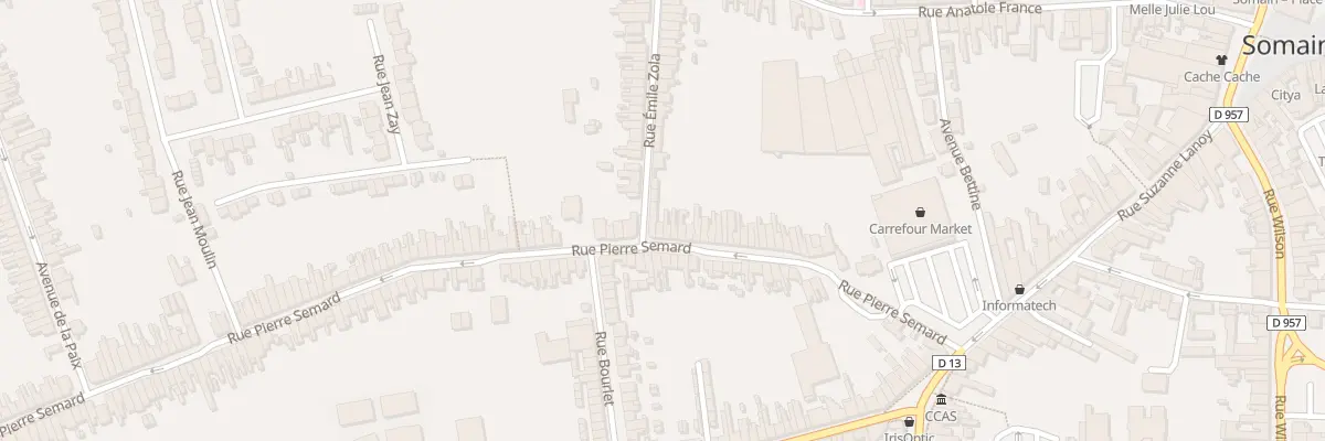 Plan du 54 Rue Pierre Semard à Somain