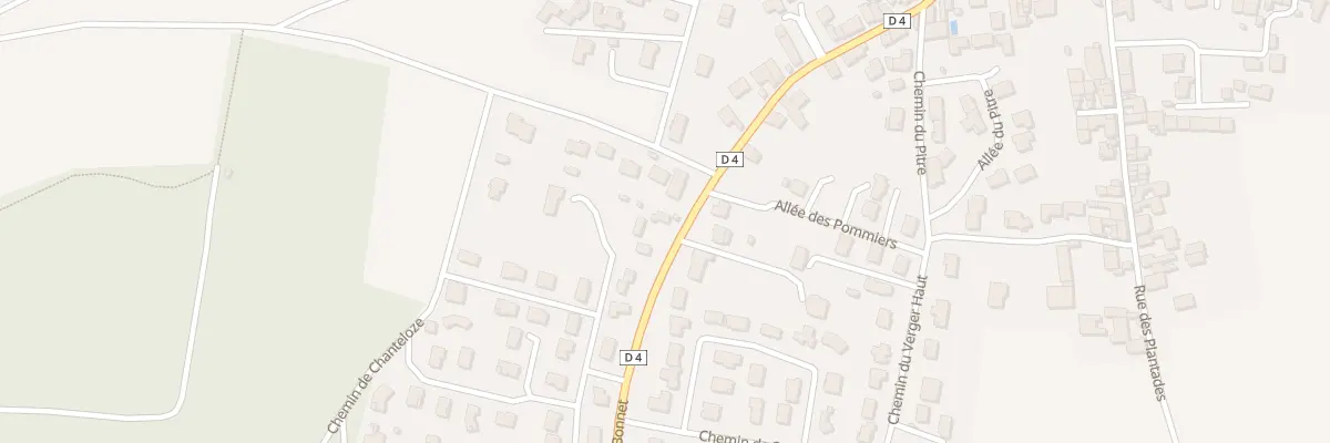 Plan du 42 Rte de Saint-bonnet à Chauriat