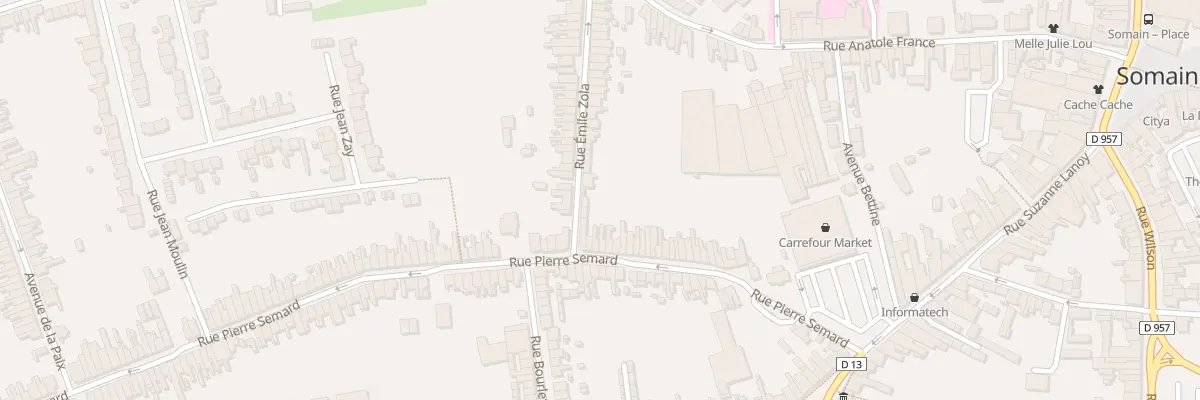 Plan du 52 Rue Pierre Semard à Somain