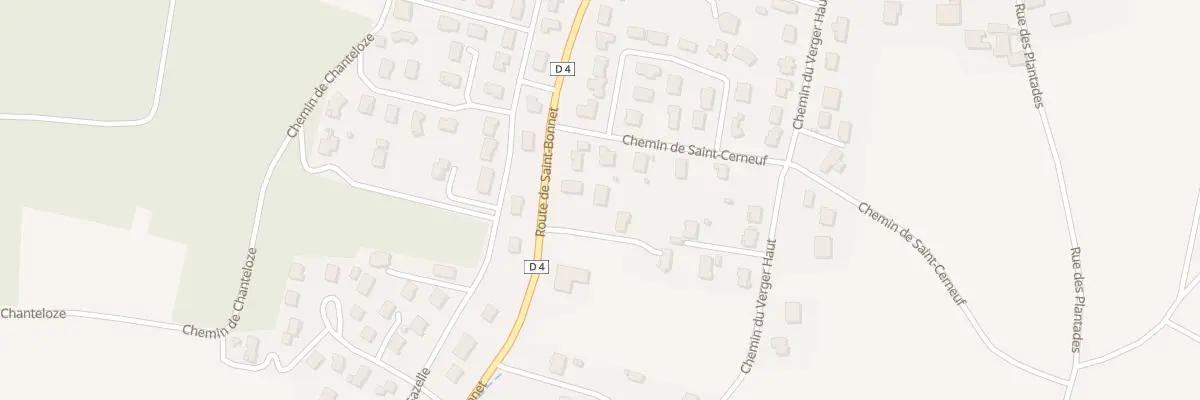 Plan du 33B Rte de Saint-bonnet à Chauriat