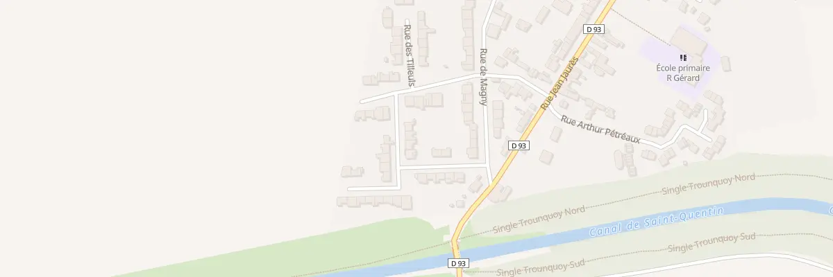 Plan du 6 Rue des Eglantines à Lehaucourt