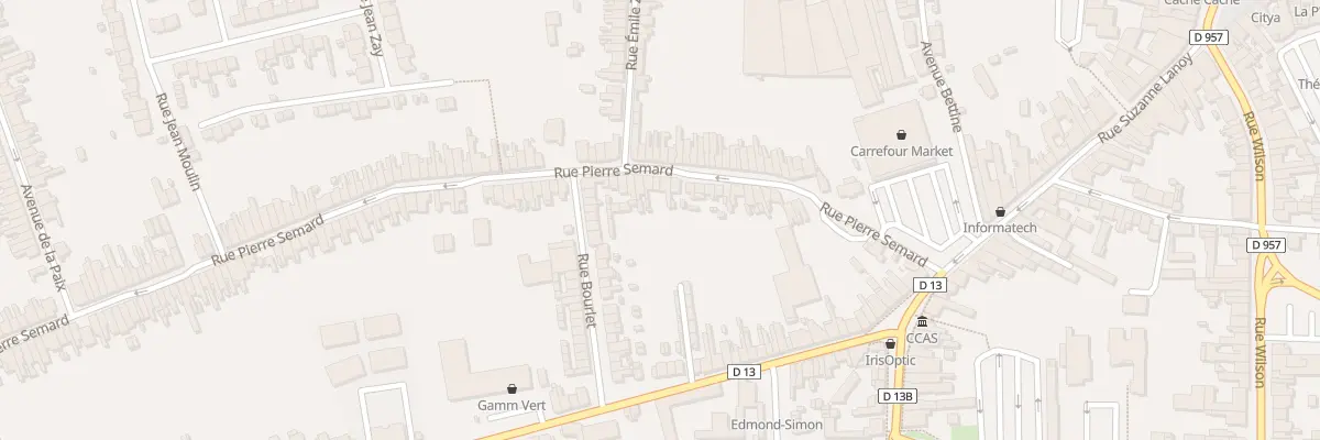 Plan du 37 Rue Pierre Semard à Somain