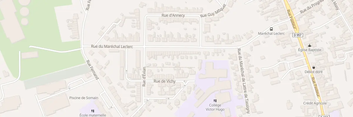 Plan du 47 Rue du Marechal Leclerc à Somain