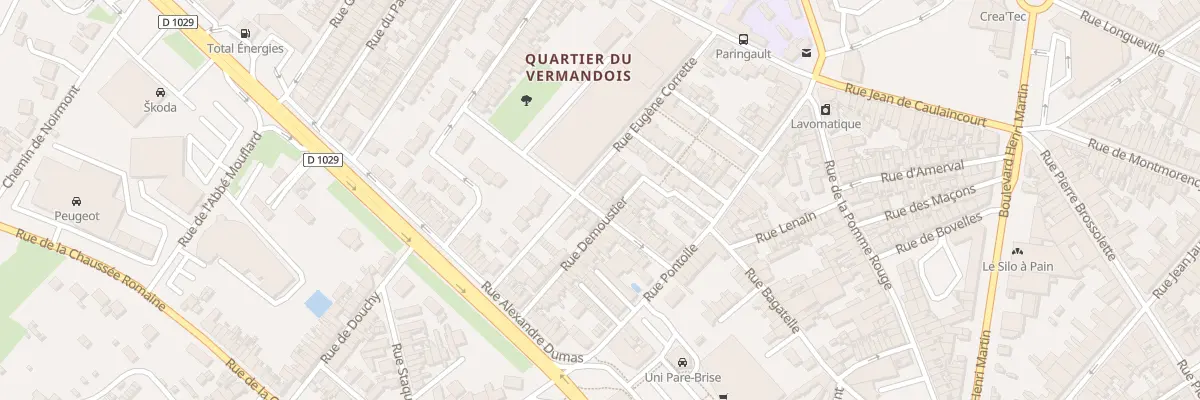 Plan du 22 Rue Félix Davin à Saint-Quentin