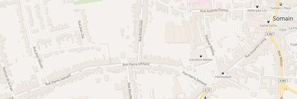 Plan du 48 Rue Pierre Semard à Somain