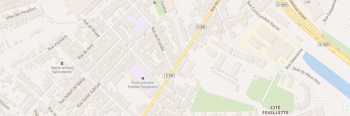Plan du 68 Rue de Paris à Saint-Quentin