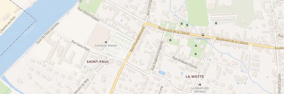 Plan du 67 Rue Champbertrand à Sens