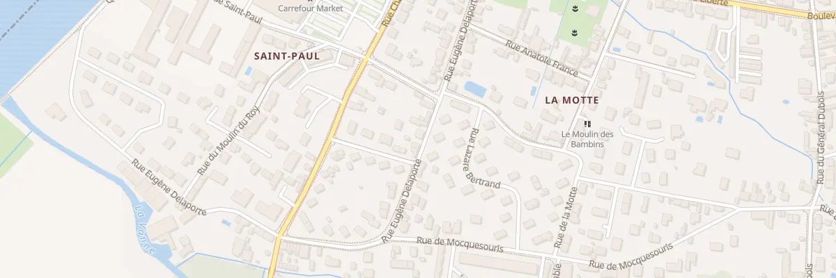 Plan du 28 Rue Eugène Delaporte à Sens